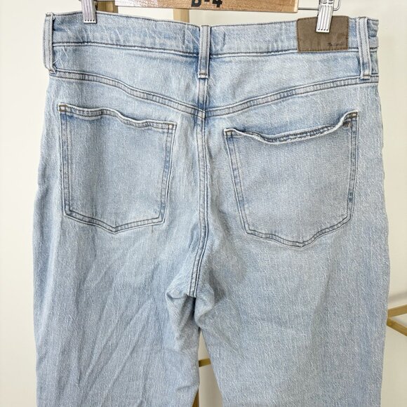 Madewell Wide-Leg Crop Jeans (Sz 31) The Perfect Vintage Light Wash High Rise - Picture 8 of 13